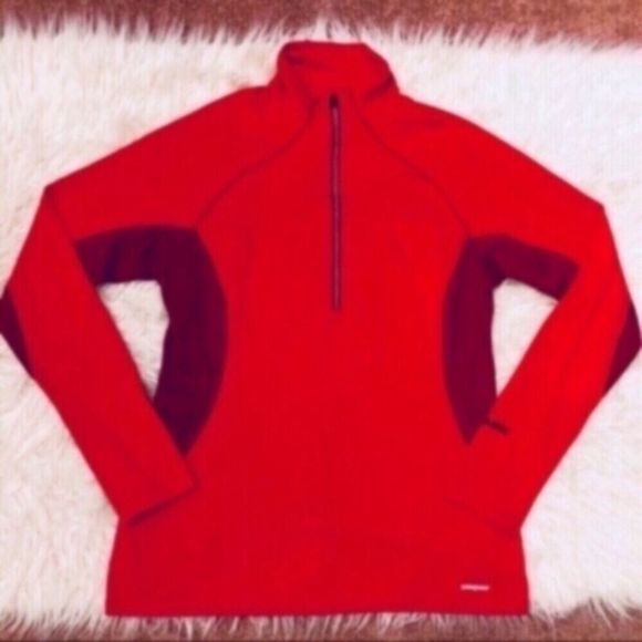 Patagonia Red Capilene 3 Midweight Pullover - Picture 1 of 6